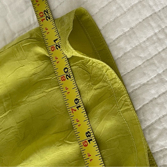 JOHNNY WAS Green Embroidered Sheer Silk Blouse M - Picture 11 of 13